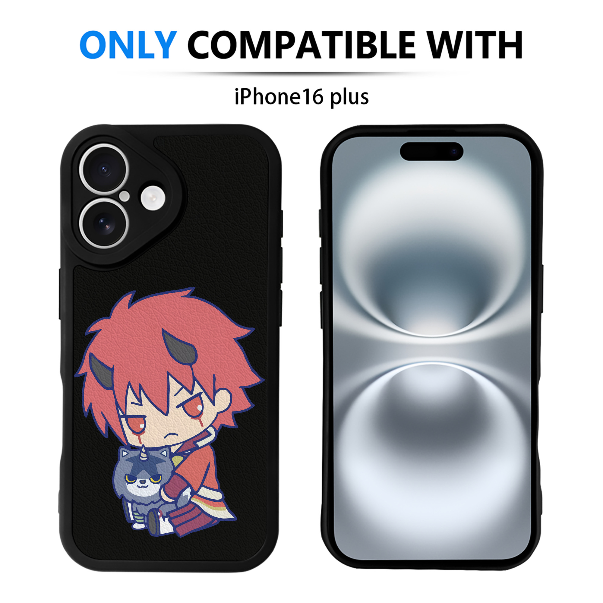 （画像用） 転スラ Regarding Reincarnated to Slime 【iPhone 16シリーズ対応】シリコンスマホケース（レザー調） 材質：シリコン